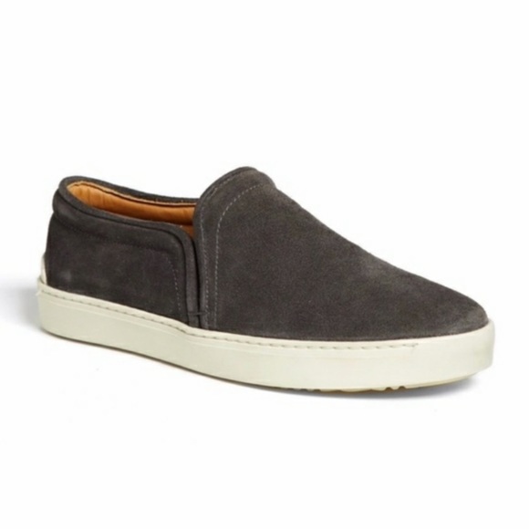 RAG And Bone Charcoal Suede Kent Slip On Sneakers - Picture 1 of 10